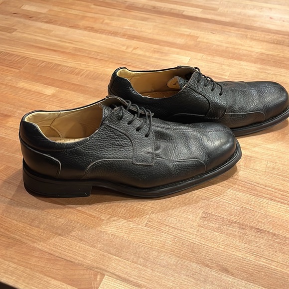 Studio Belvedere Bay Bridge Black Leather Mens Oxford Dress Shoes Size 9.5 EEE